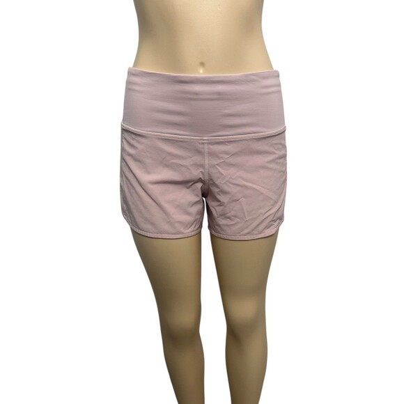 Lululemon Speed Up Shorts Size 6 3” Mid Rise Lined Pink - Picture 1 of 8